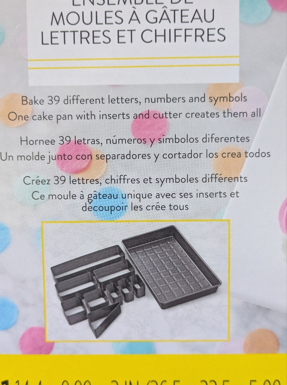 Wilton Letters & Numbers Cake Pan Set - Multicolor - Picture 5 of 5